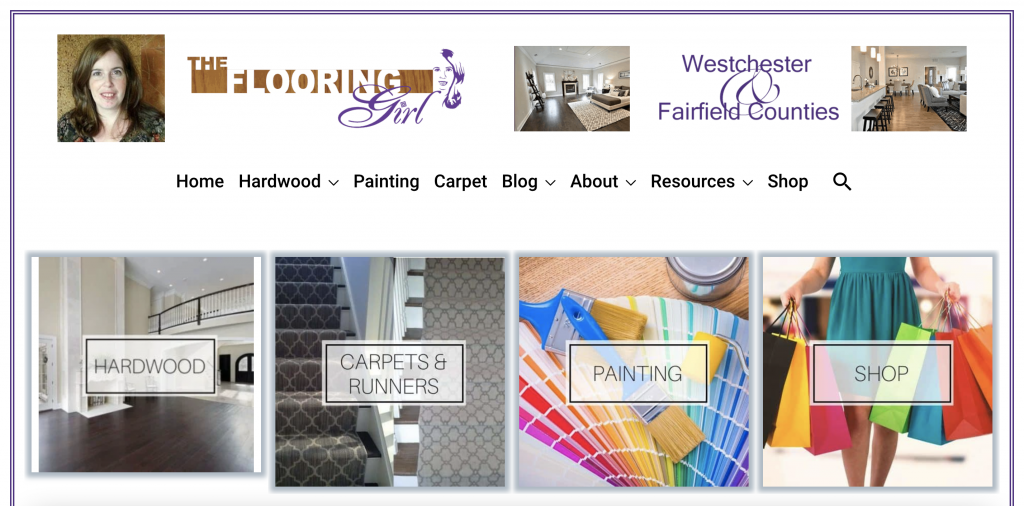 The Flooring Girl Website Page