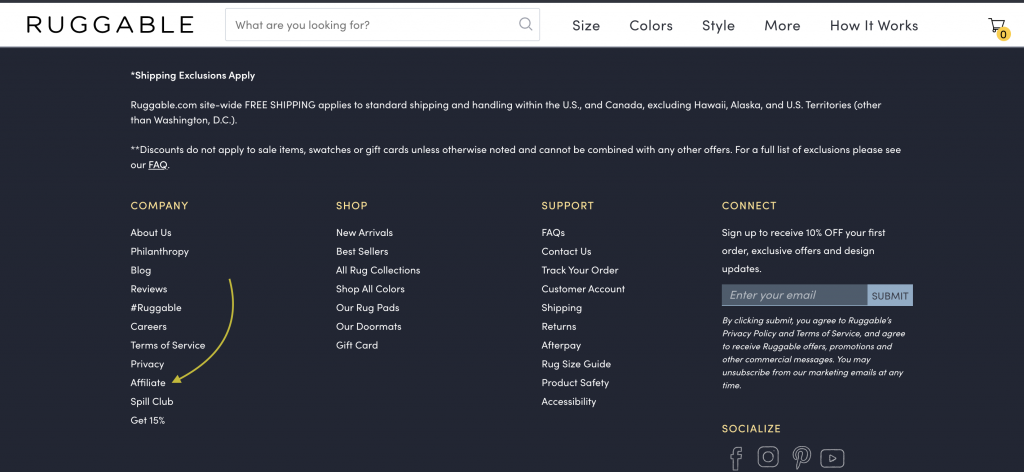 Ruggable Affiliate Link Example
